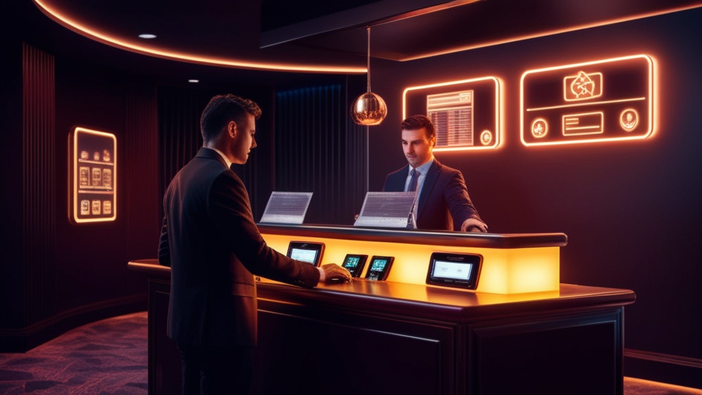 Casino-afbeelding met verificatie en documenten bij een vertraagde opname.